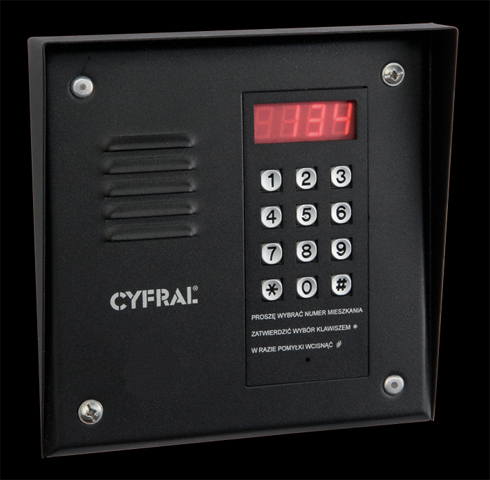 Cyfral PC-1000 black domofons 